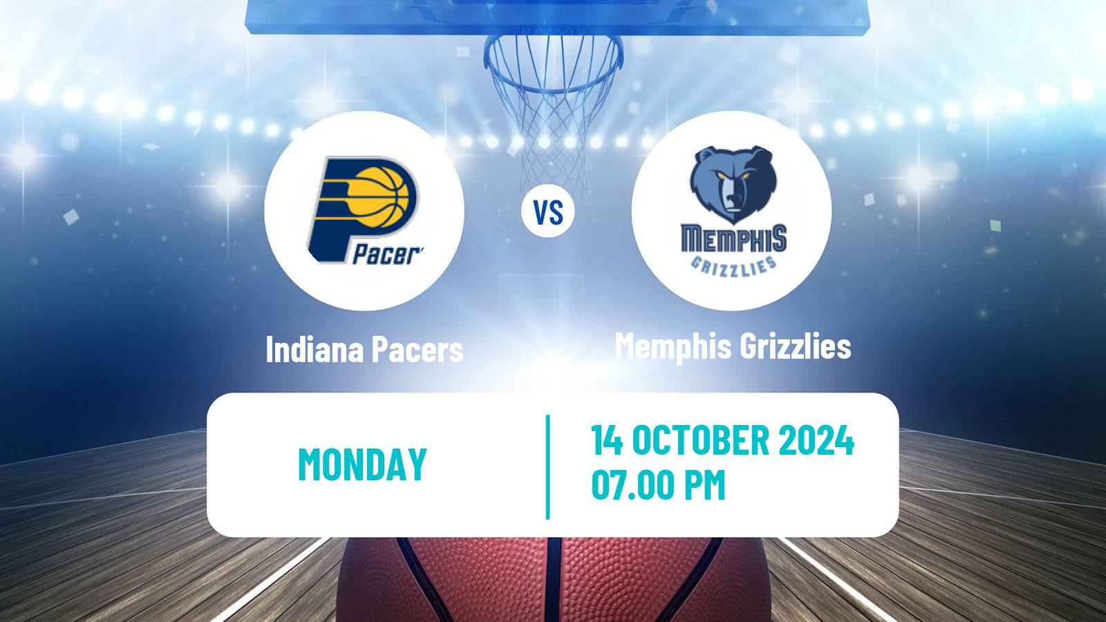 Basketball NBA Indiana Pacers - Memphis Grizzlies