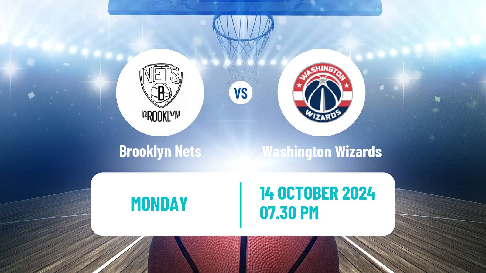 Basketball NBA Brooklyn Nets - Washington Wizards