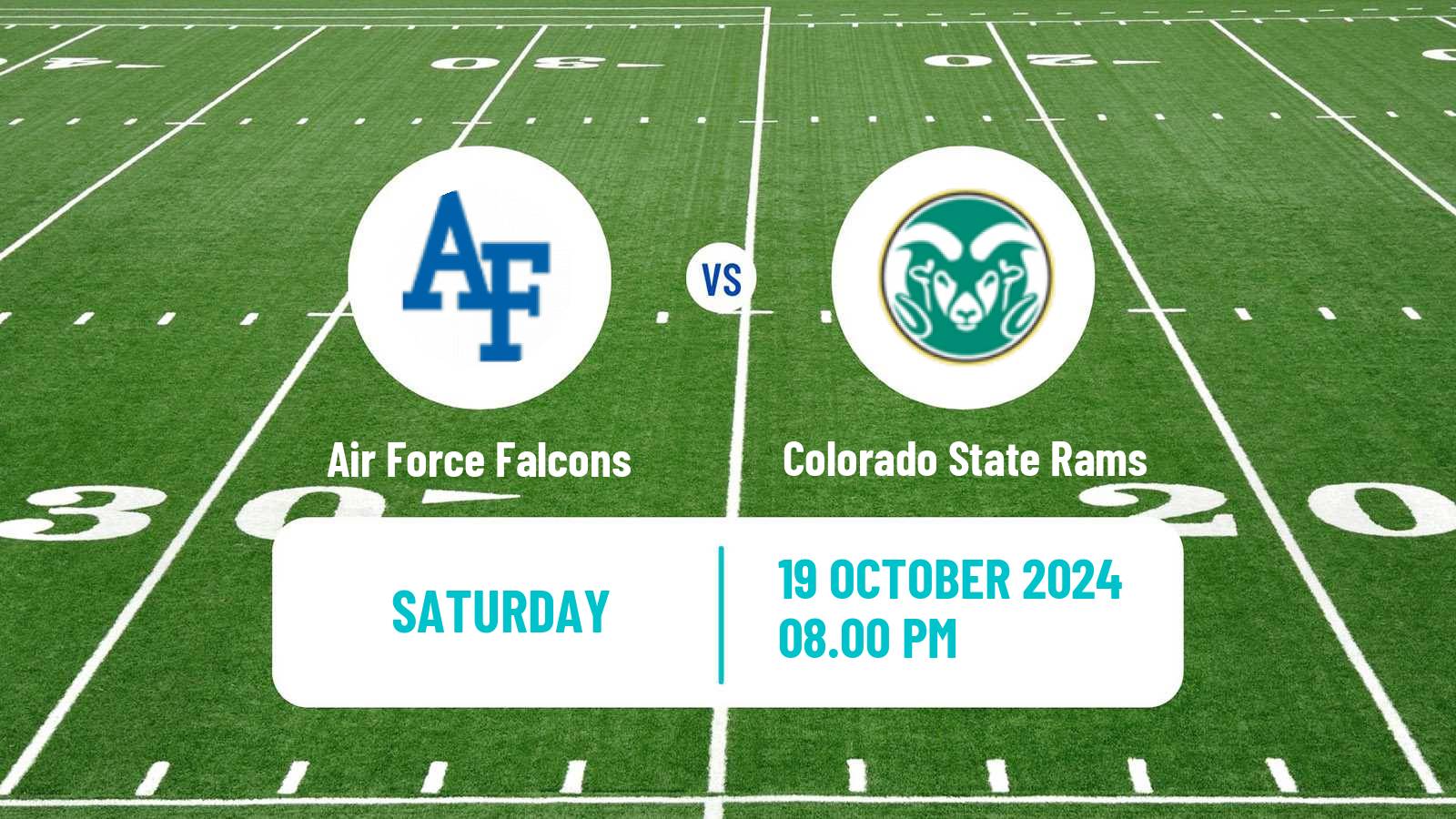 American football NCAA College Football Air Force Falcons - Colorado State Rams