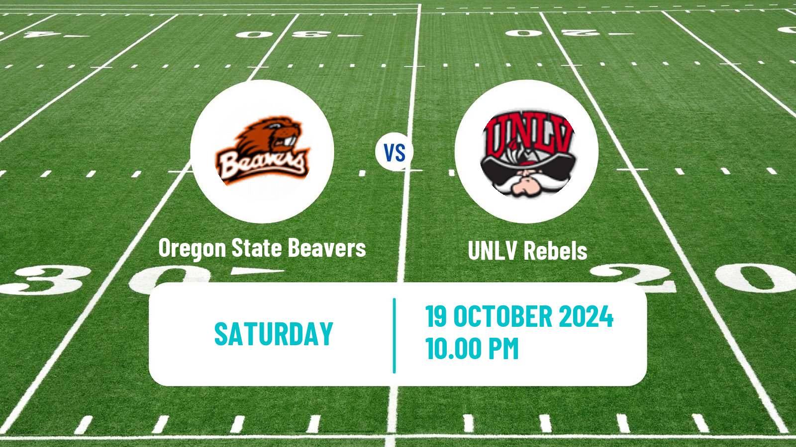 American football NCAA College Football Oregon State Beavers - UNLV Rebels