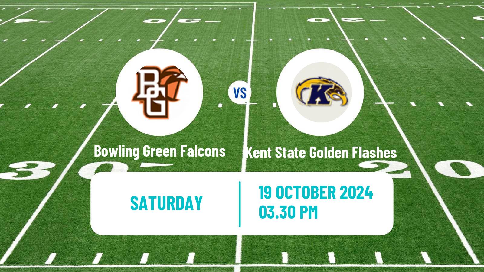 American football NCAA College Football Bowling Green Falcons - Kent State Golden Flashes