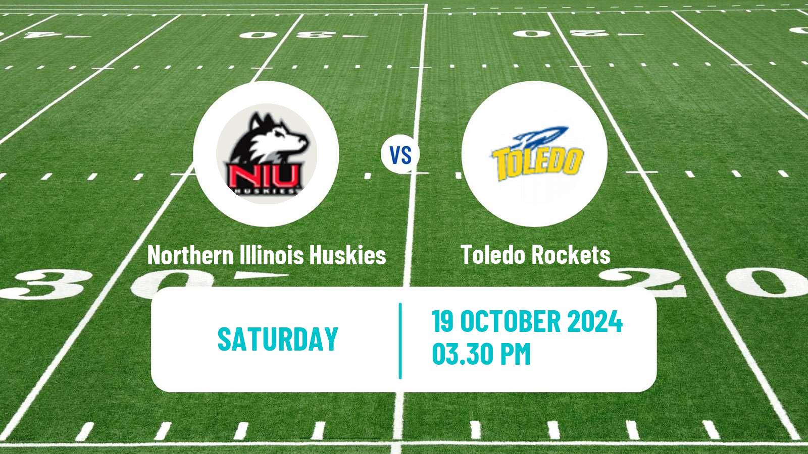 American football NCAA College Football Northern Illinois Huskies - Toledo Rockets