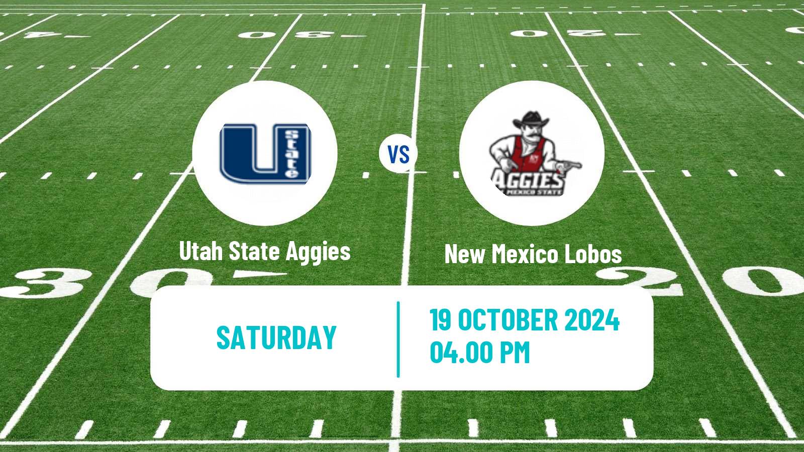 American football NCAA College Football Utah State Aggies - New Mexico Lobos