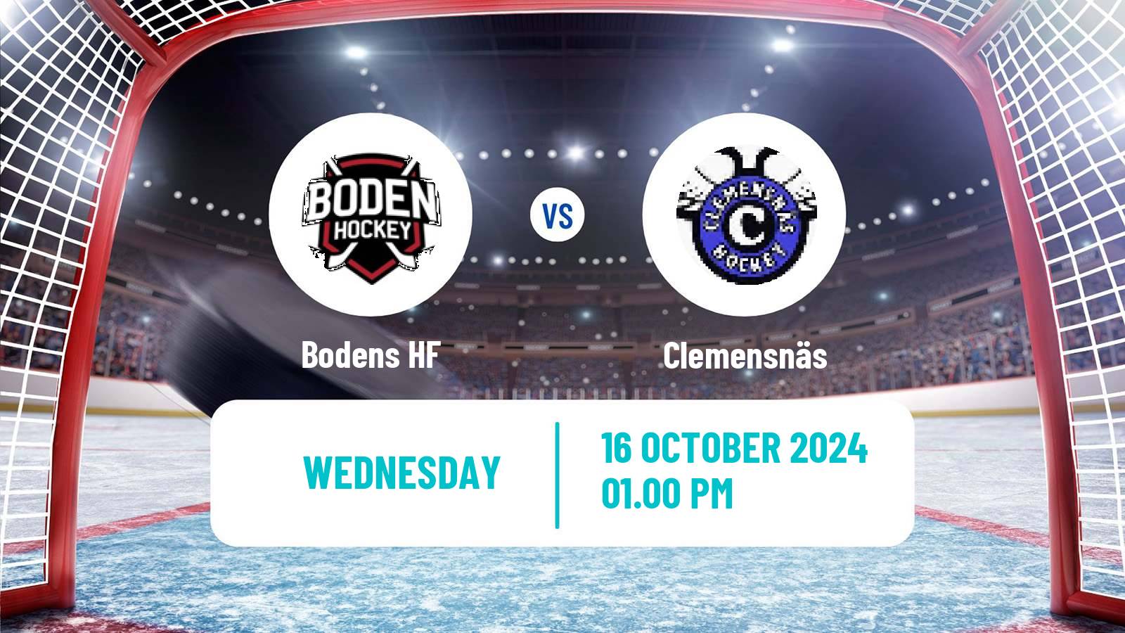 Hockey Swedish HockeyEttan Norra Boden - Clemensnäs