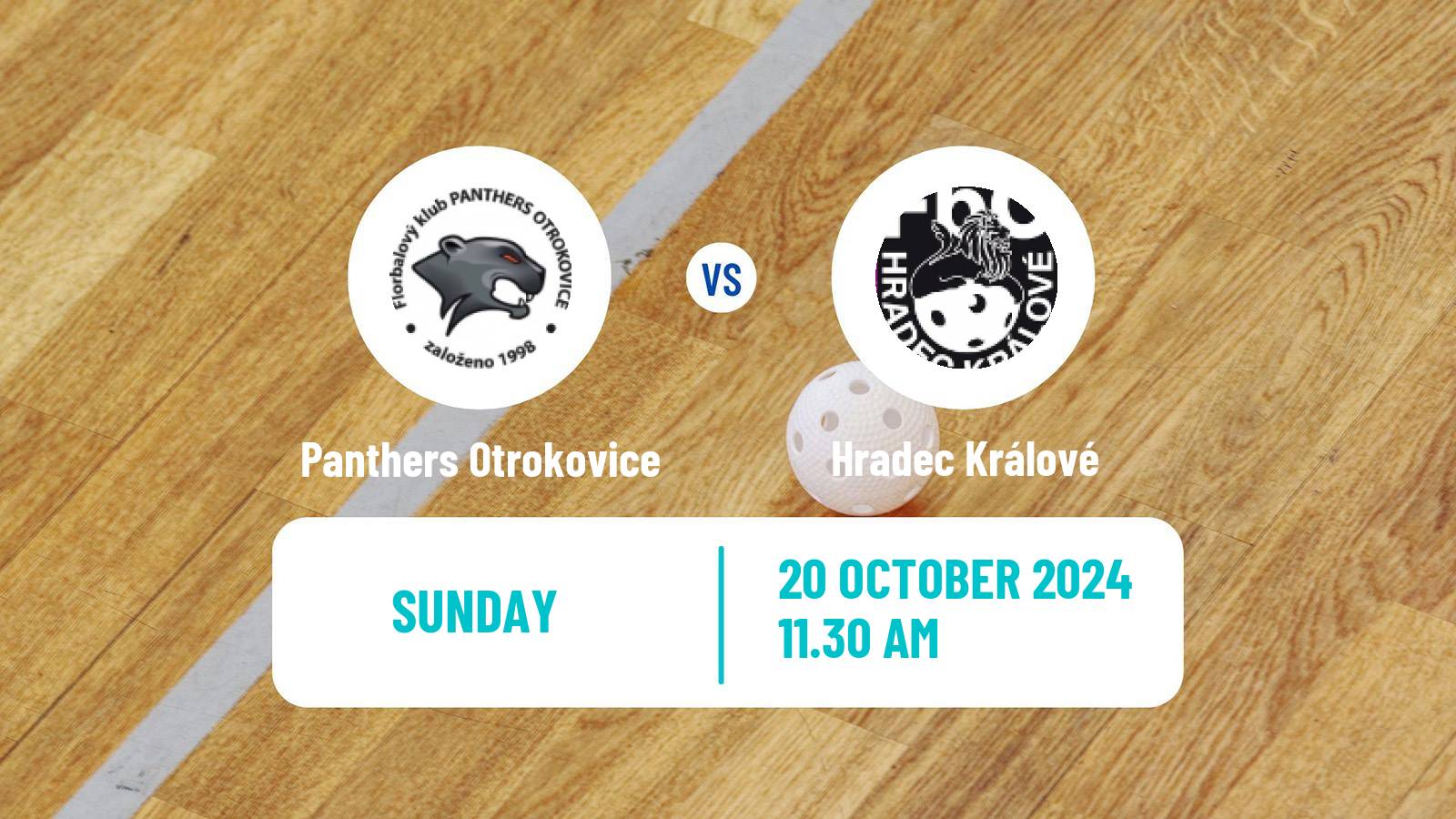 Floorball Czech 1 Liga Floorball Panthers Otrokovice - Hradec Králové