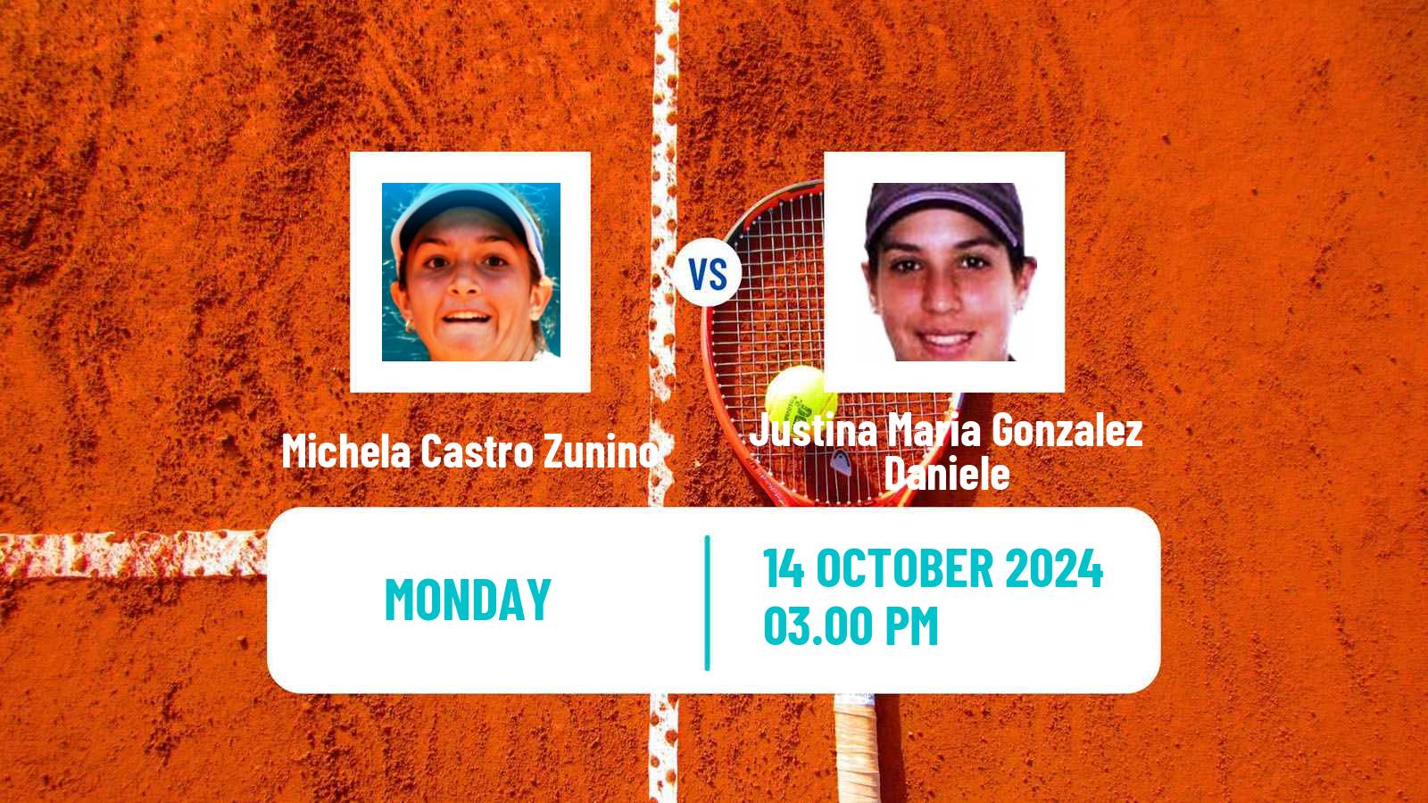 Tennis ITF W15 Trelew Women Michela Castro Zunino - Justina Maria Gonzalez Daniele