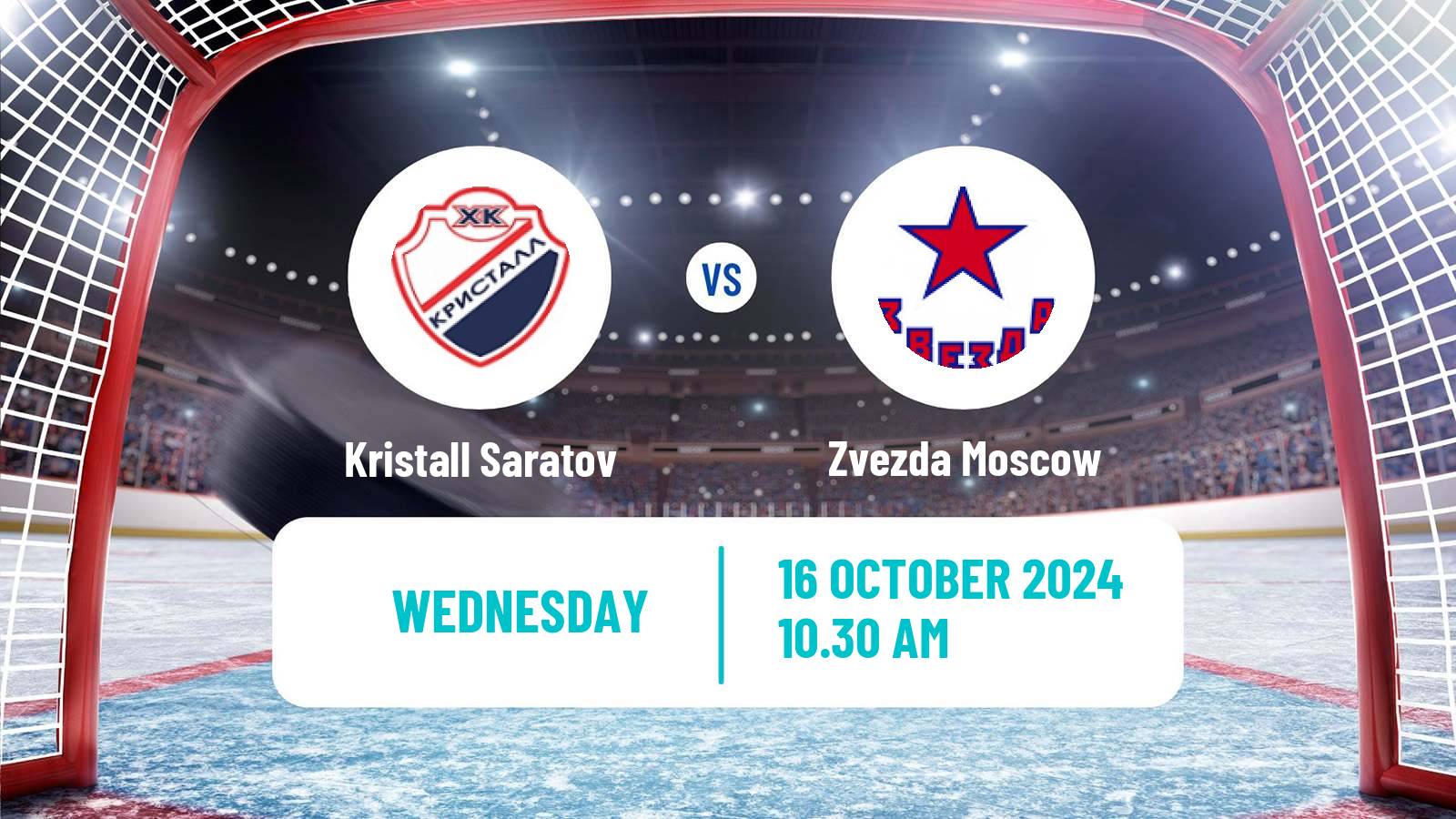 Hockey VHL Kristall Saratov - Zvezda Moscow