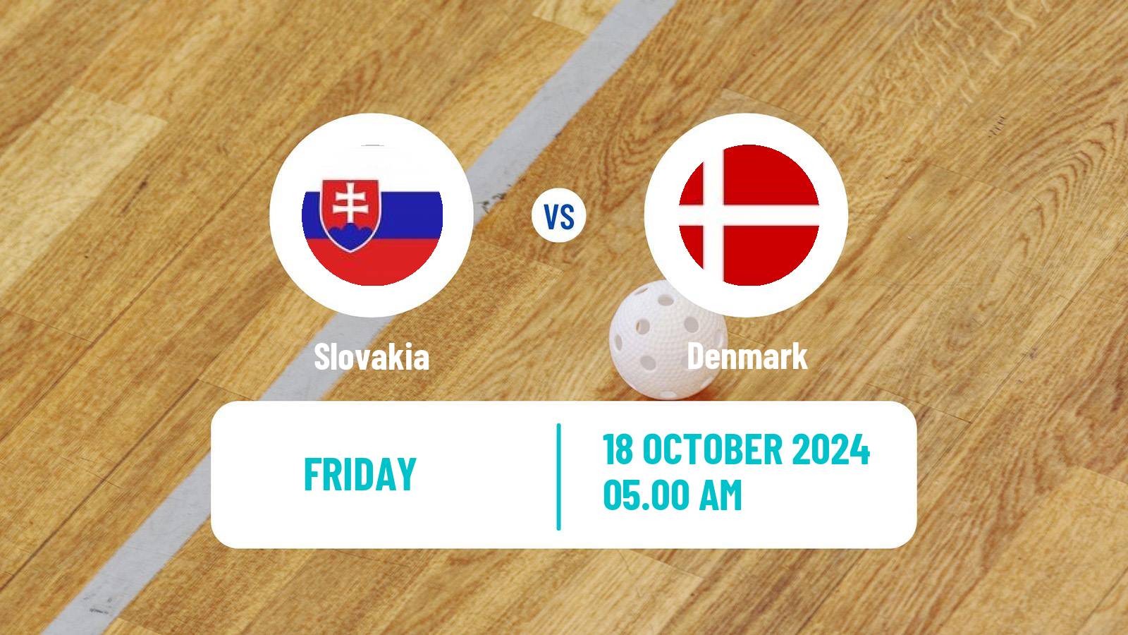 Floorball Friendly International Floorball Slovakia - Denmark