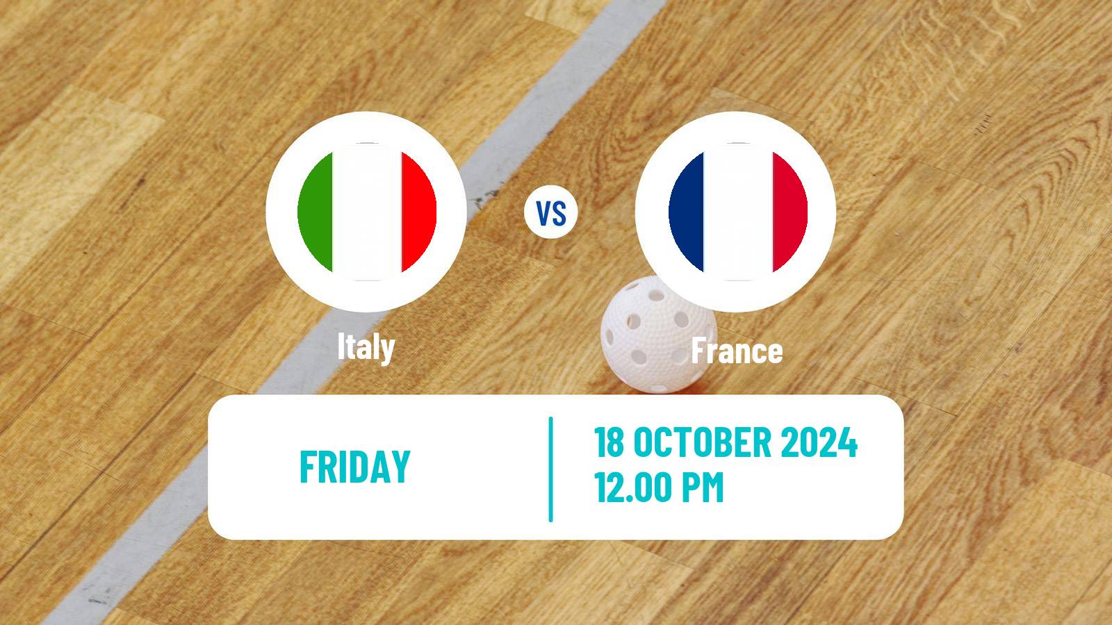 Floorball Friendly International Floorball Italy - France