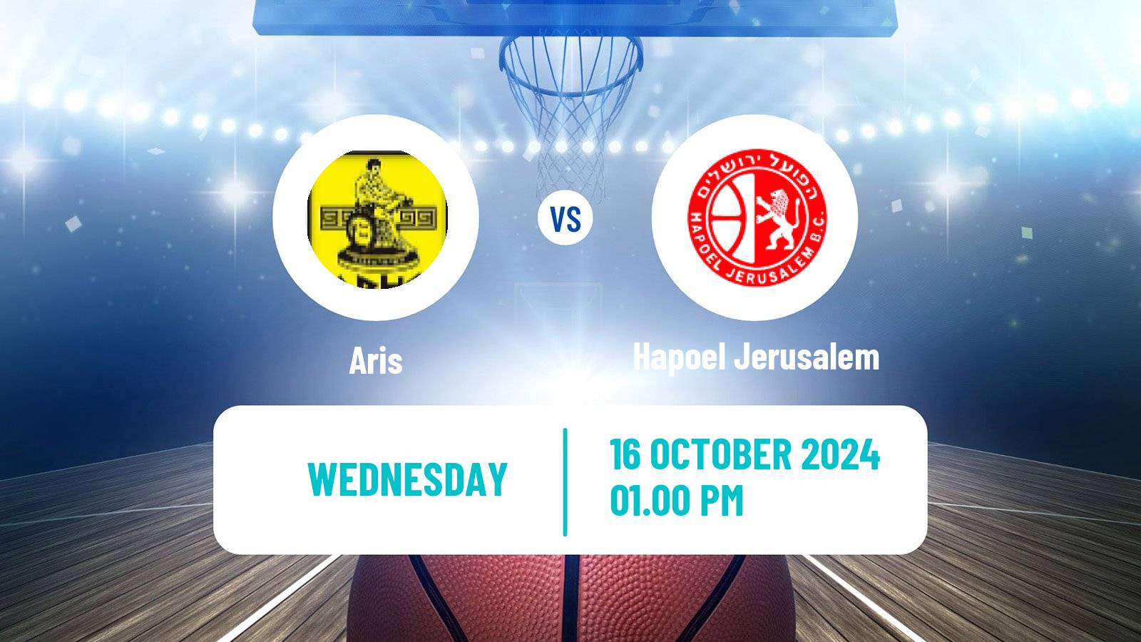 Basketball Eurocup Aris - Hapoel Jerusalem