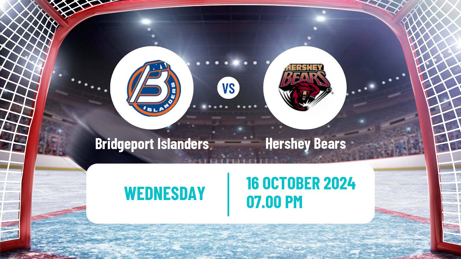 Hockey AHL Bridgeport Islanders - Hershey Bears