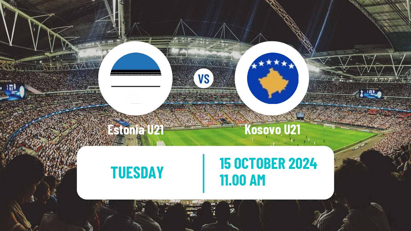 Soccer UEFA Euro U21 Estonia U21 - Kosovo U21