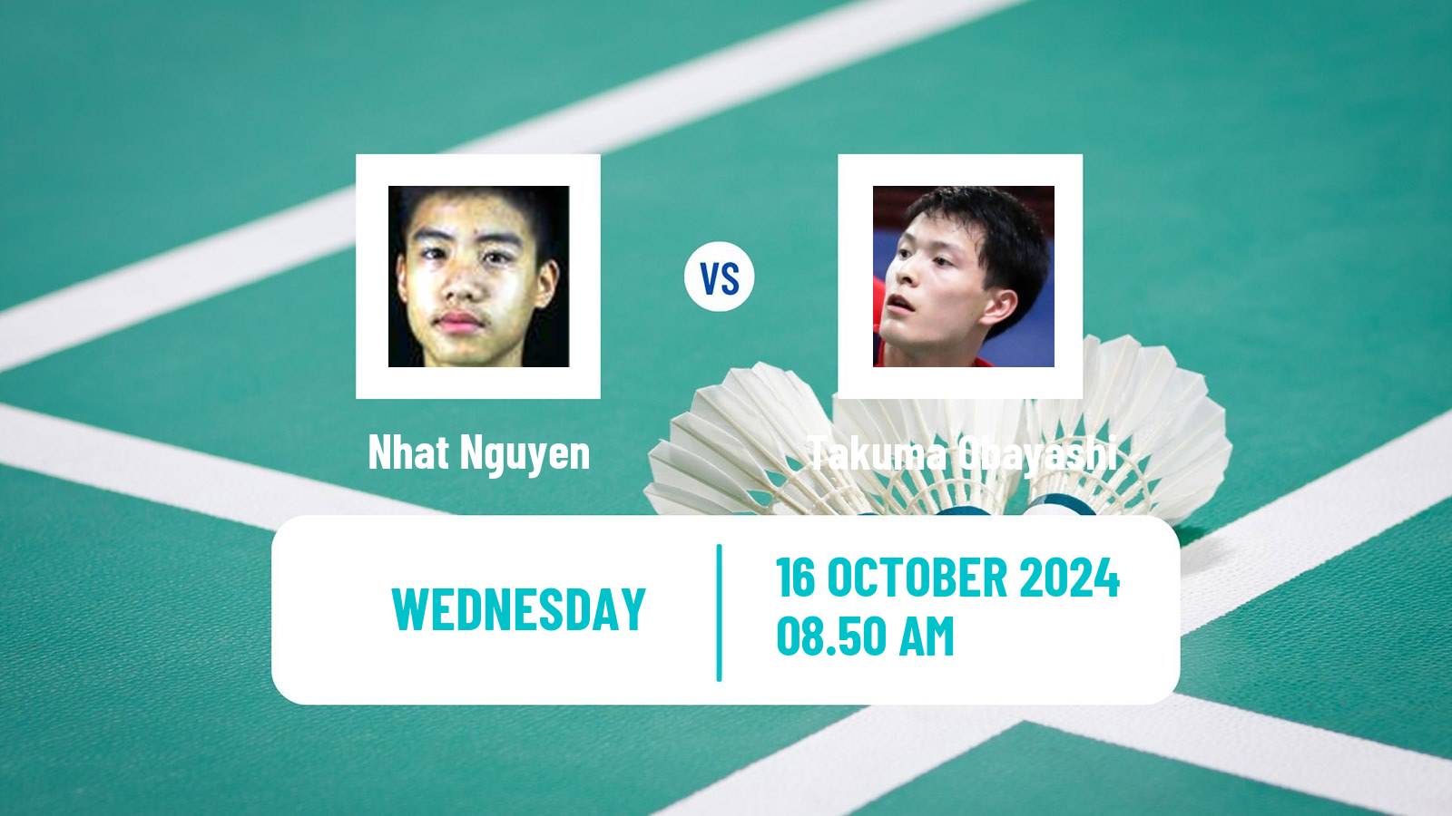 Badminton BWF World Tour Denmark Open Men Nhat Nguyen - Takuma Obayashi