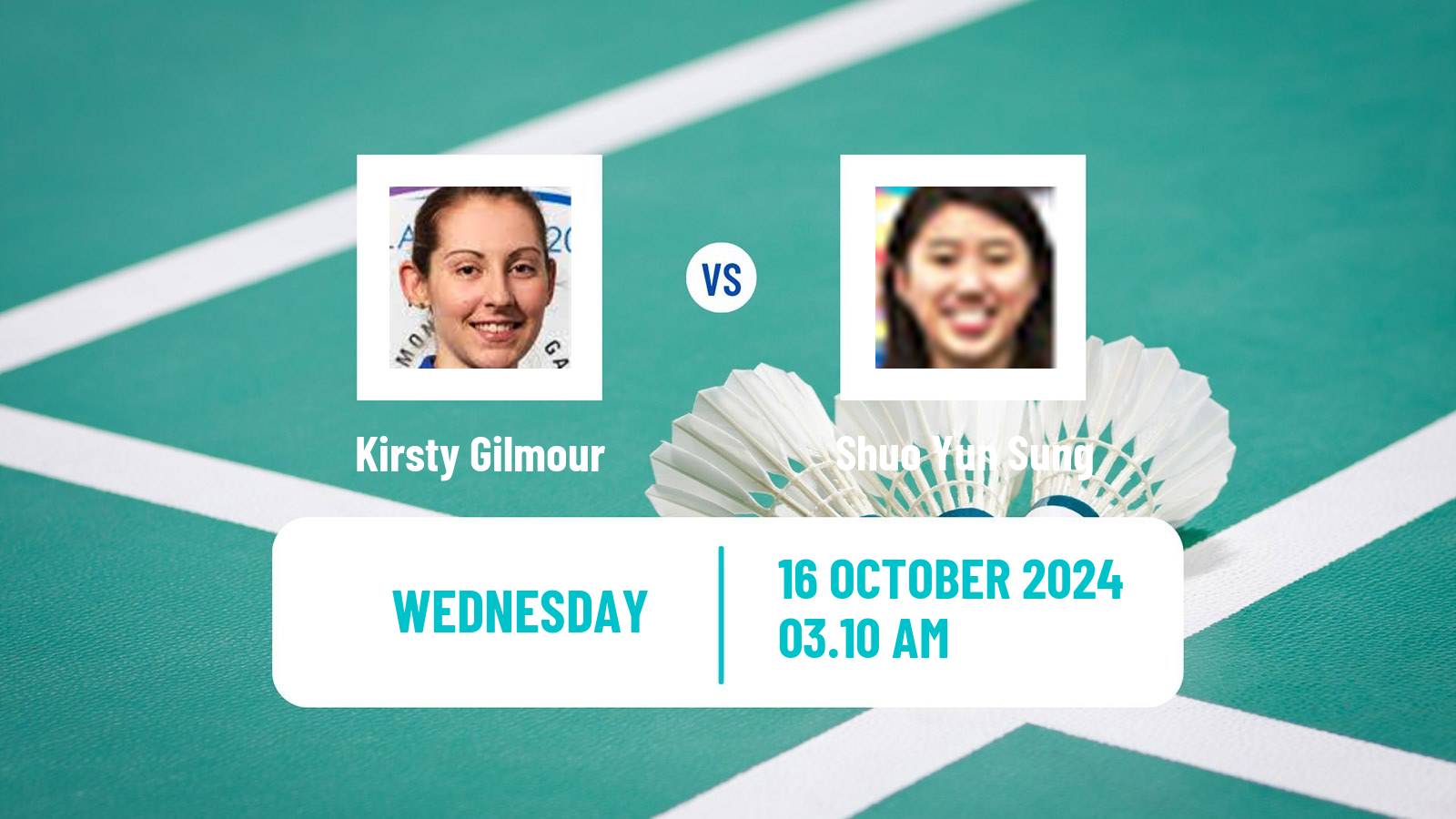 Badminton BWF World Tour Denmark Open Women Kirsty Gilmour - Shuo Yun Sung