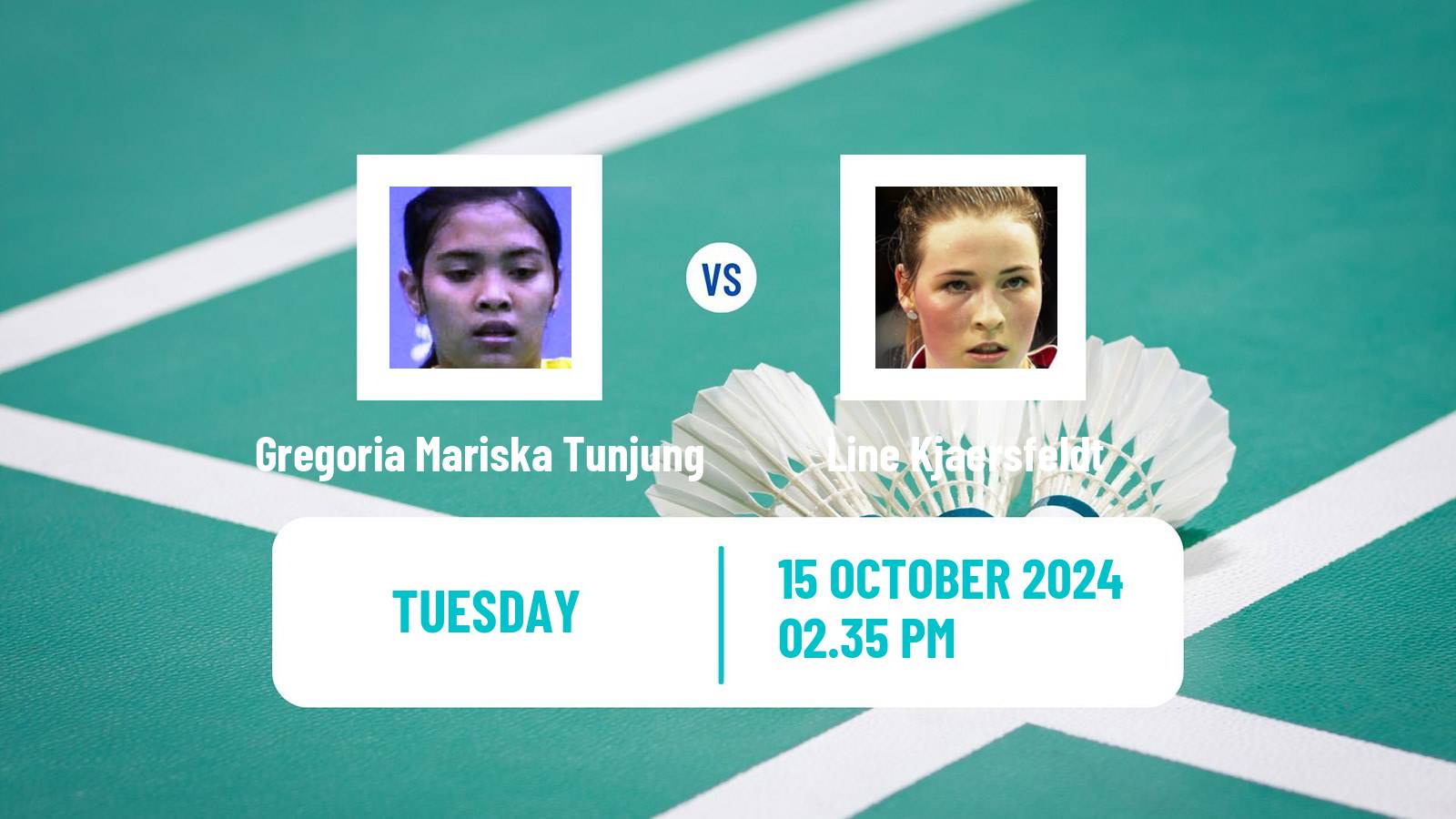 Badminton BWF World Tour Denmark Open Women Gregoria Mariska Tunjung - Line Kjaersfeldt