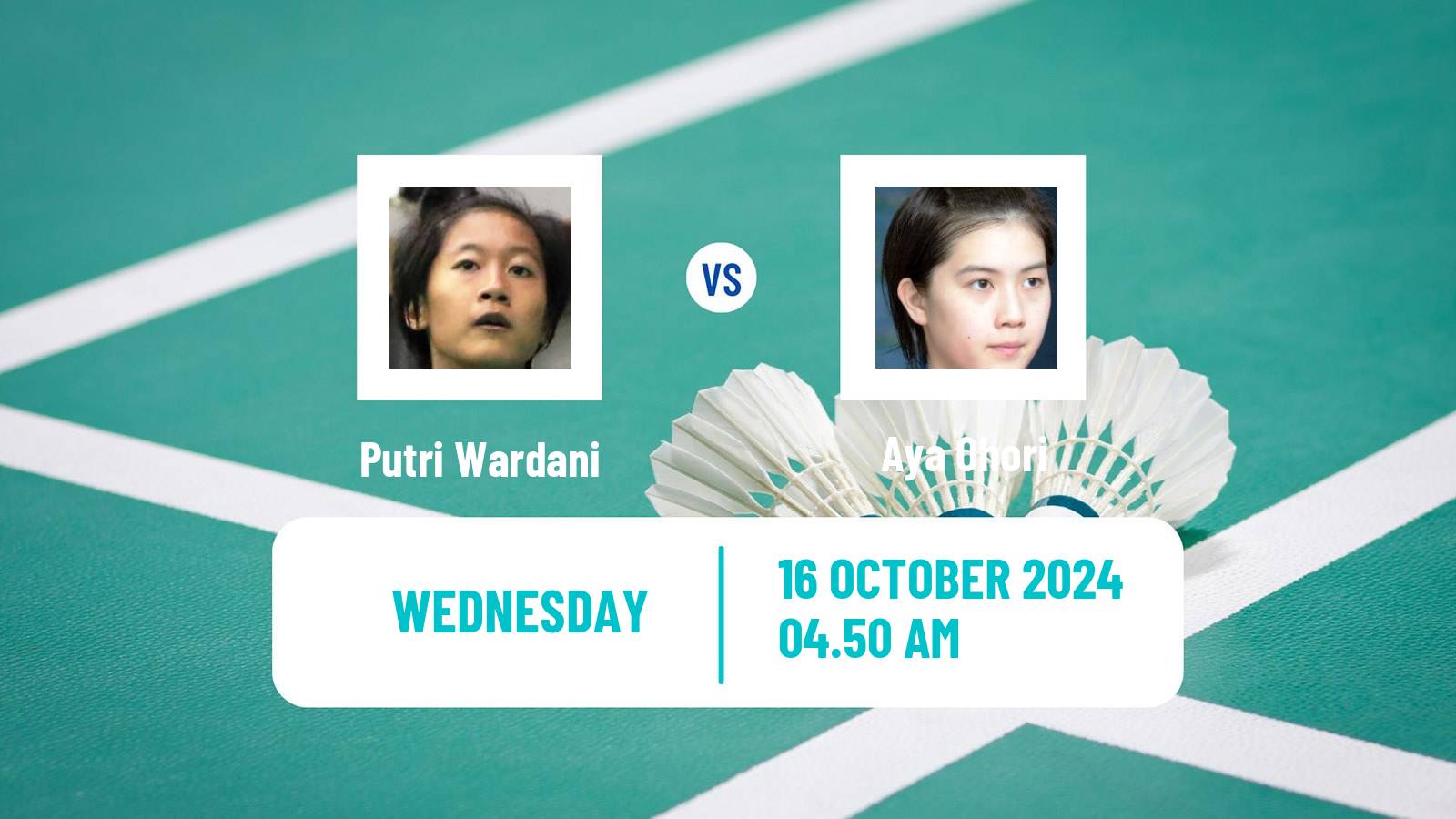 Badminton BWF World Tour Denmark Open Women Putri Wardani - Aya Ohori