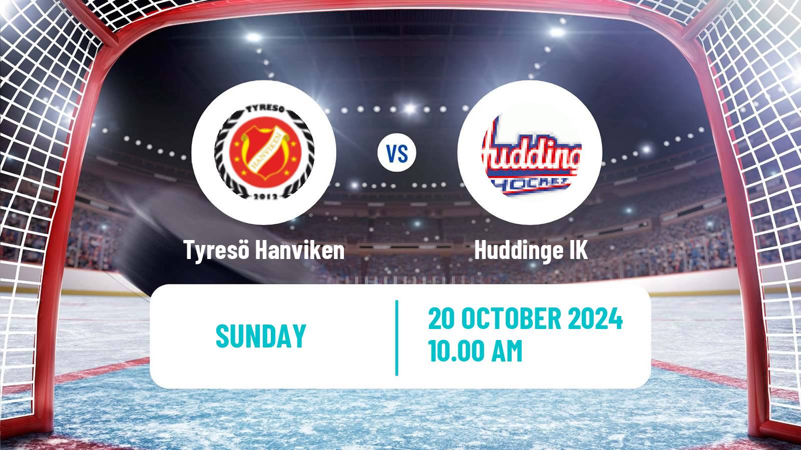 Hockey Swedish HockeyEttan Ostra Tyresö Hanviken - Huddinge