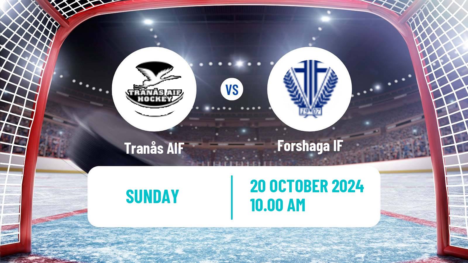 Hockey Swedish HockeyEttan Vastra Tranås - Forshaga