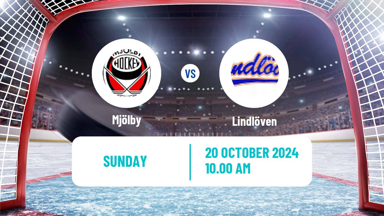 Hockey Swedish HockeyEttan Vastra Mjölby - Lindlöven