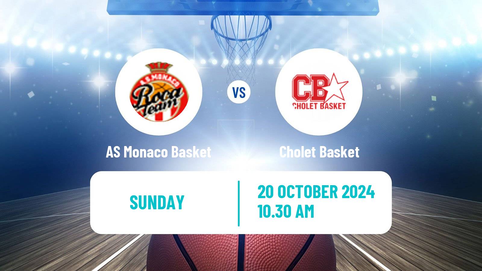 Basketball French LNB AS Monaco Basket - Cholet Basket