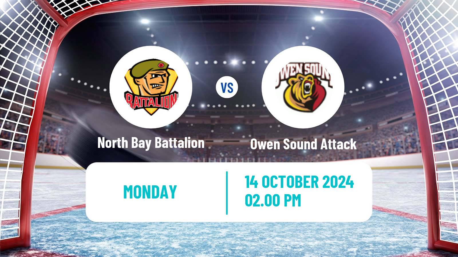 Hockey OHL North Bay Battalion - Owen Sound Attack