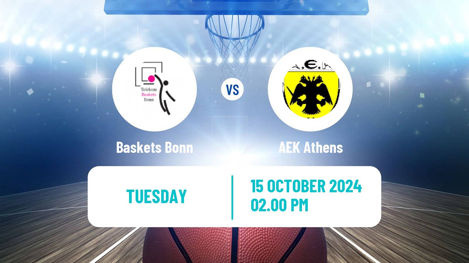 Basketball Champions League Basketball Baskets Bonn - AEK Athens