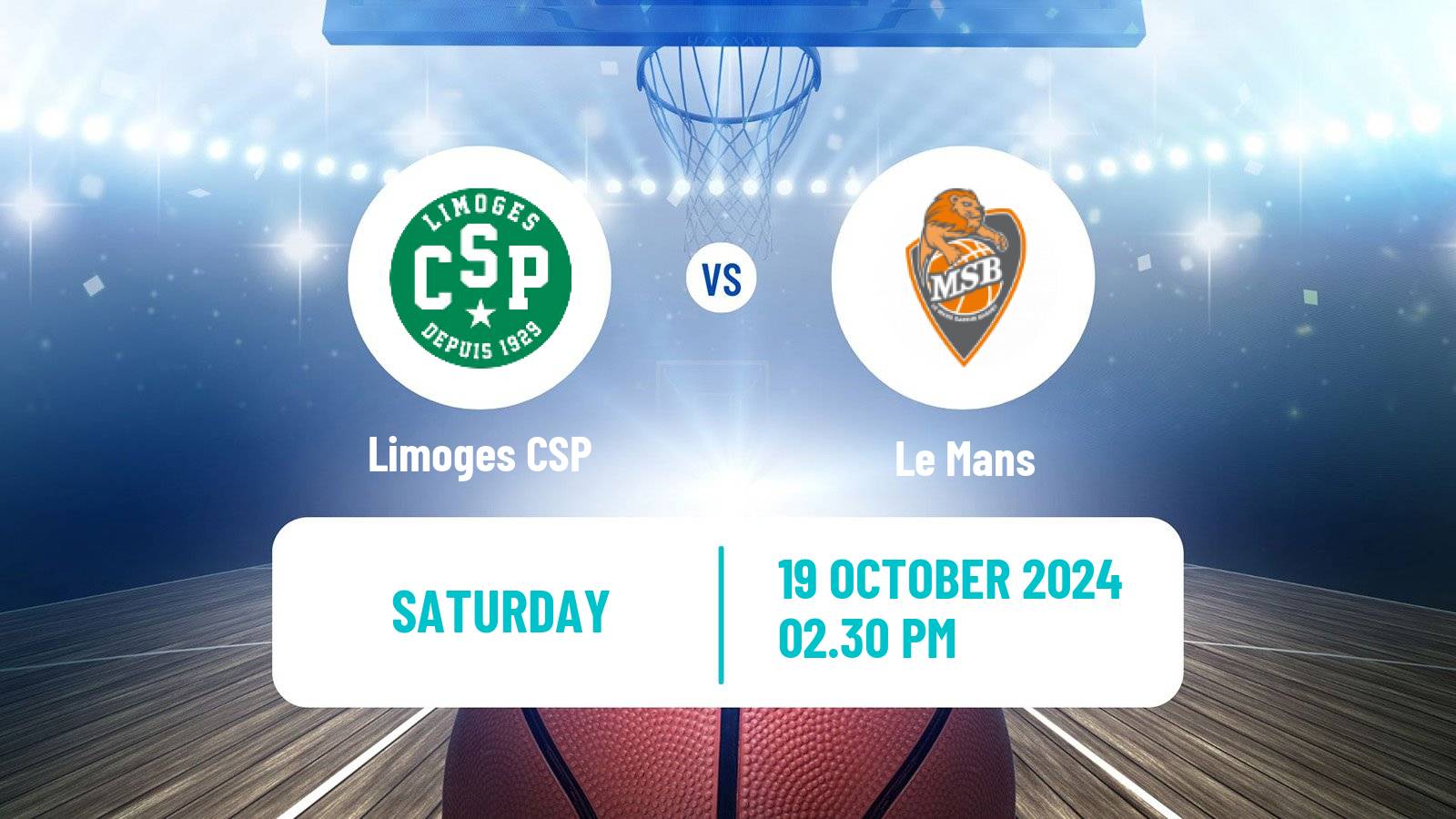 Basketball French LNB Limoges - Le Mans