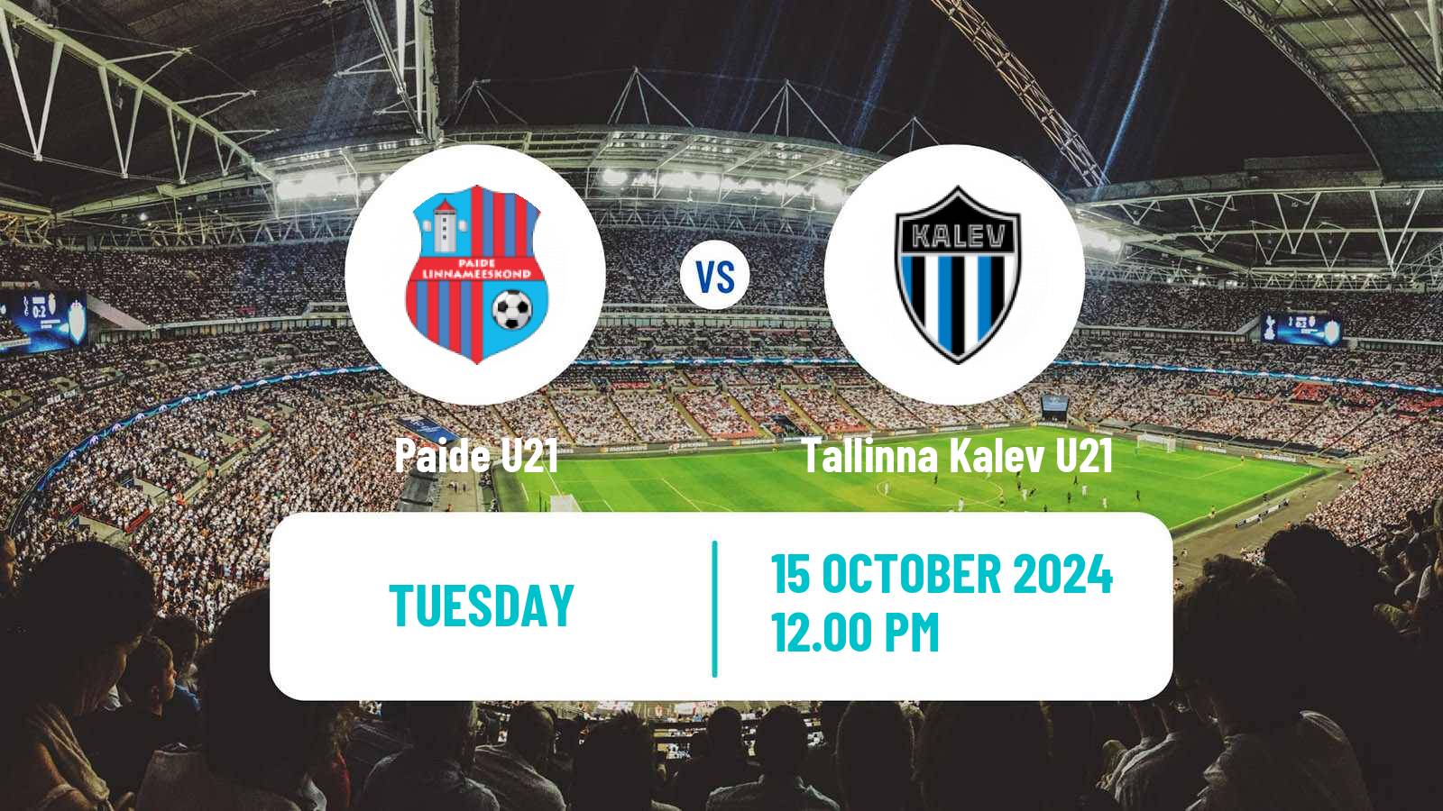 Soccer Estonian Esiliiga Paide U21 - Tallinna Kalev U21