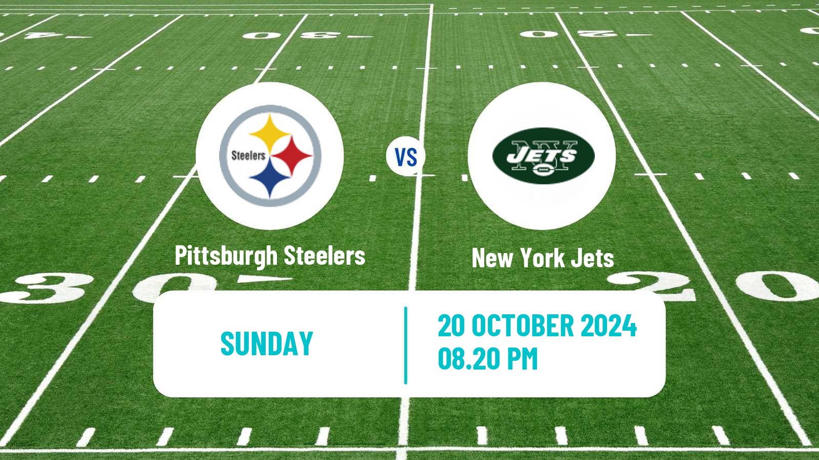 American football NFL Pittsburgh Steelers - New York Jets