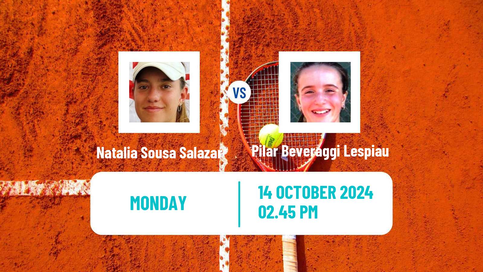 Tennis ITF W15 Trelew Women Natalia Sousa Salazar - Pilar Beveraggi Lespiau