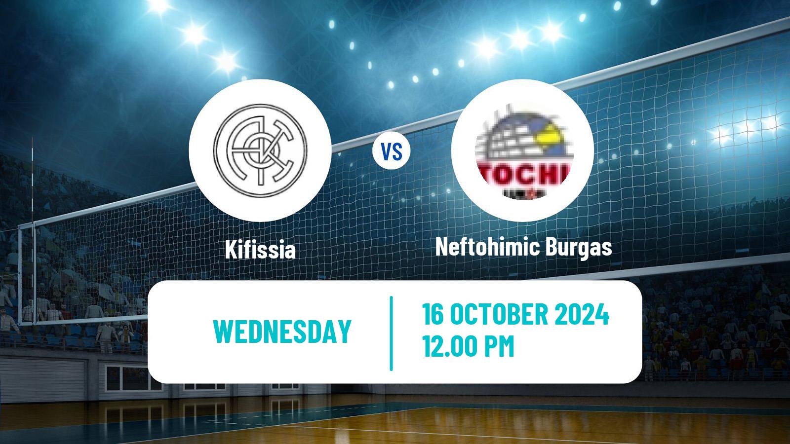 Volleyball CEV Challenge Cup Kifissia - Neftohimic Burgas