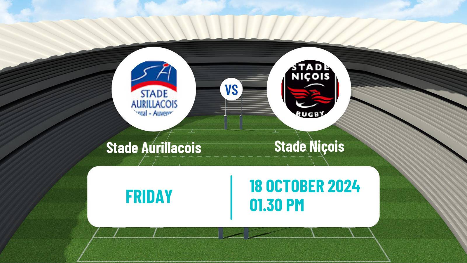 Rugby union French Pro D2 Stade Aurillacois - Stade Niçois