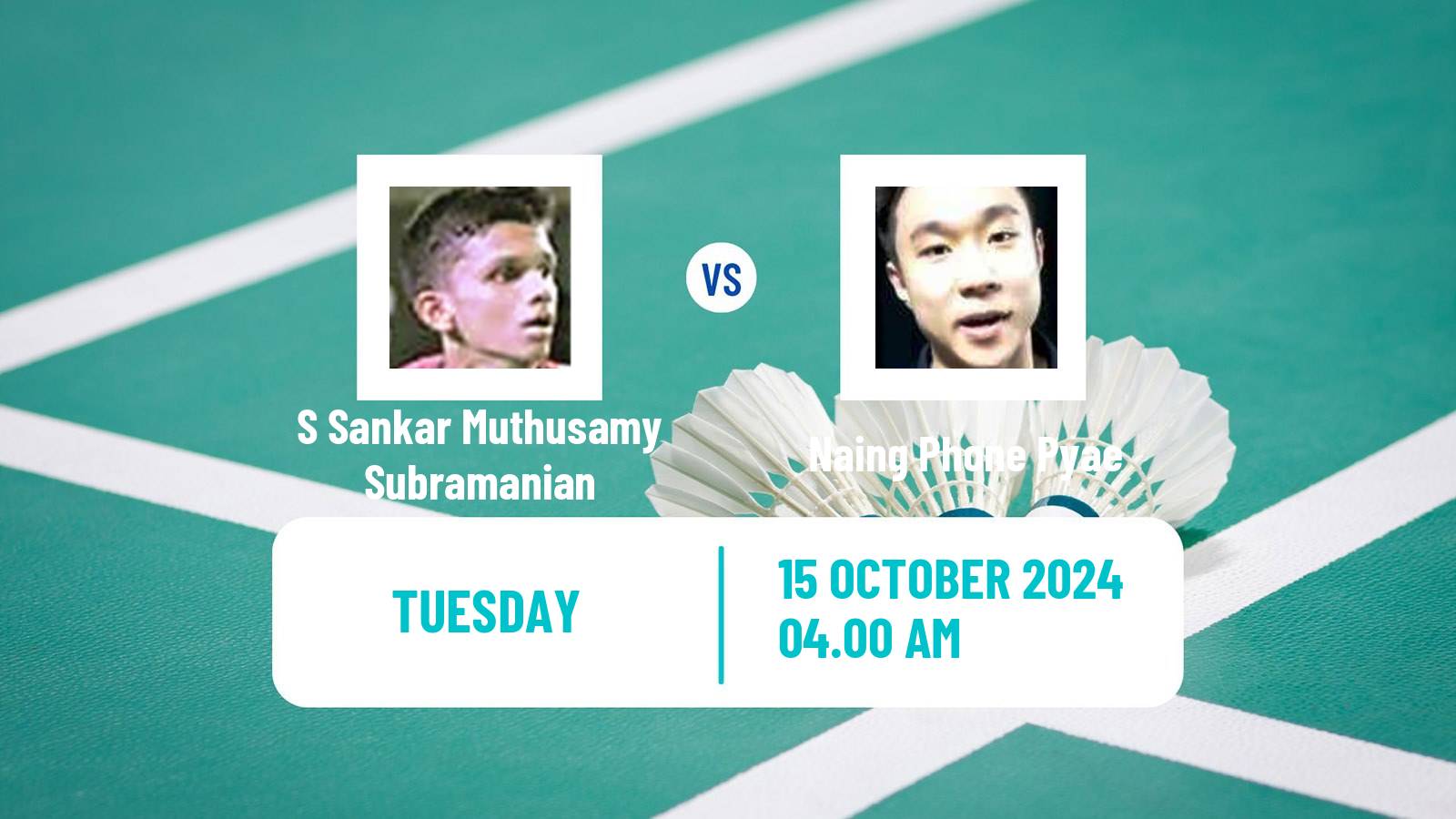 Badminton BWF World Tour Kl Masters Malaysia Super 100 Men S Sankar Muthusamy Subramanian - Naing Phone Pyae