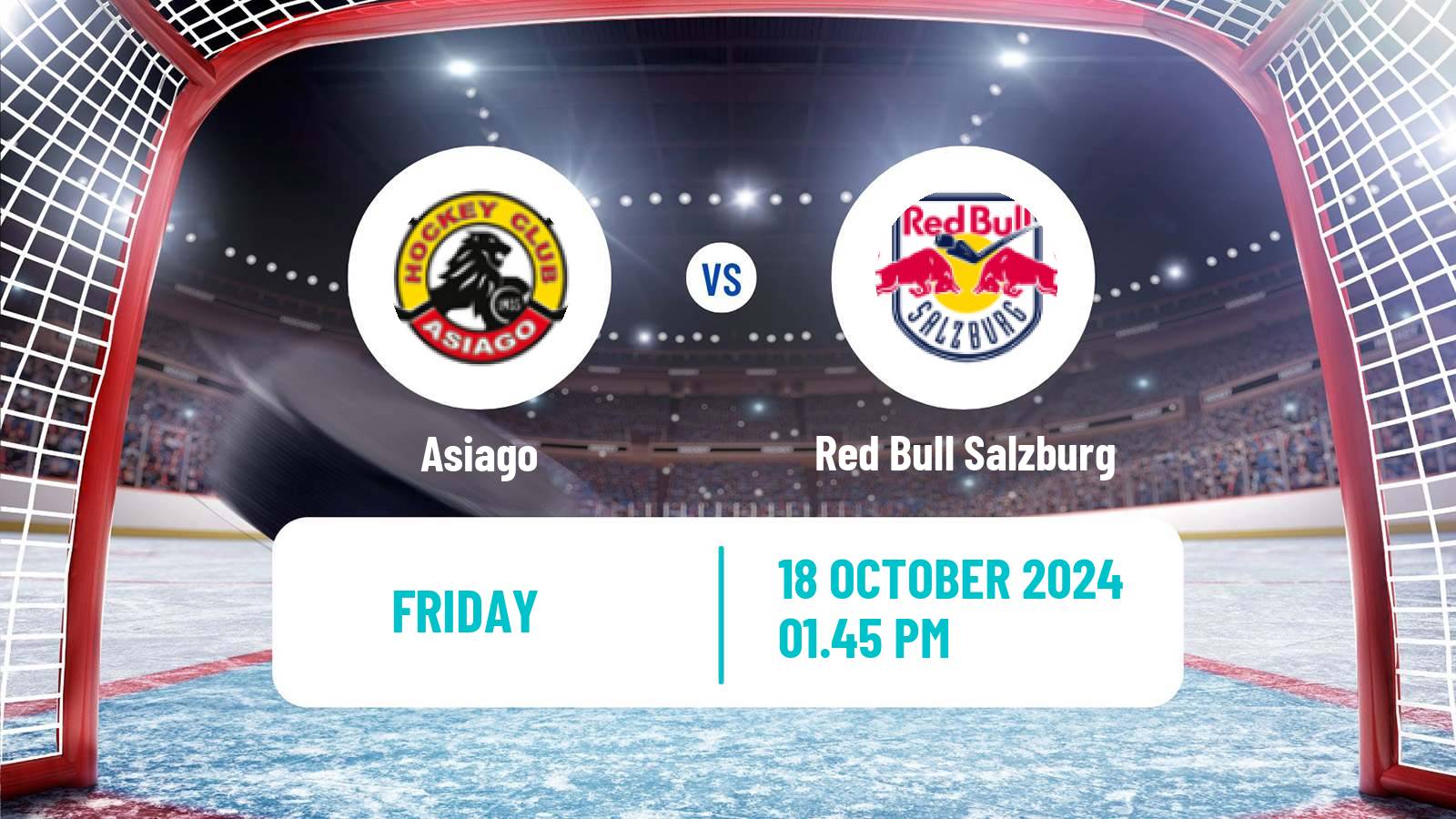 Hockey Austrian Ice Hockey League Asiago - Red Bull Salzburg