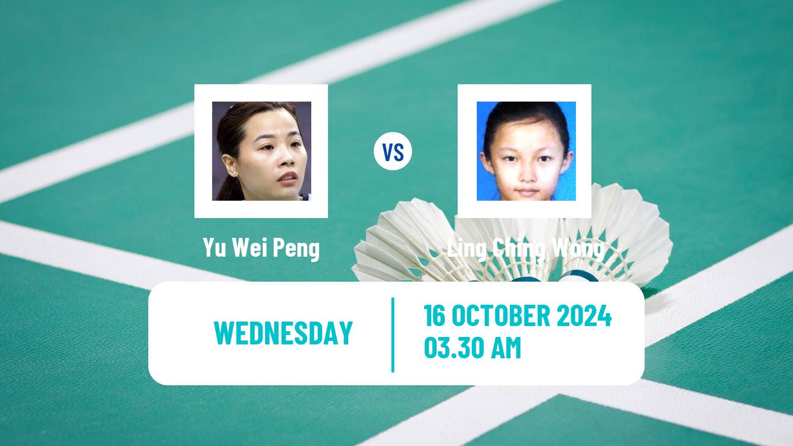 Badminton BWF World Tour Kl Masters Malaysia Super 100 Women Yu Wei Peng - Ling Ching Wong