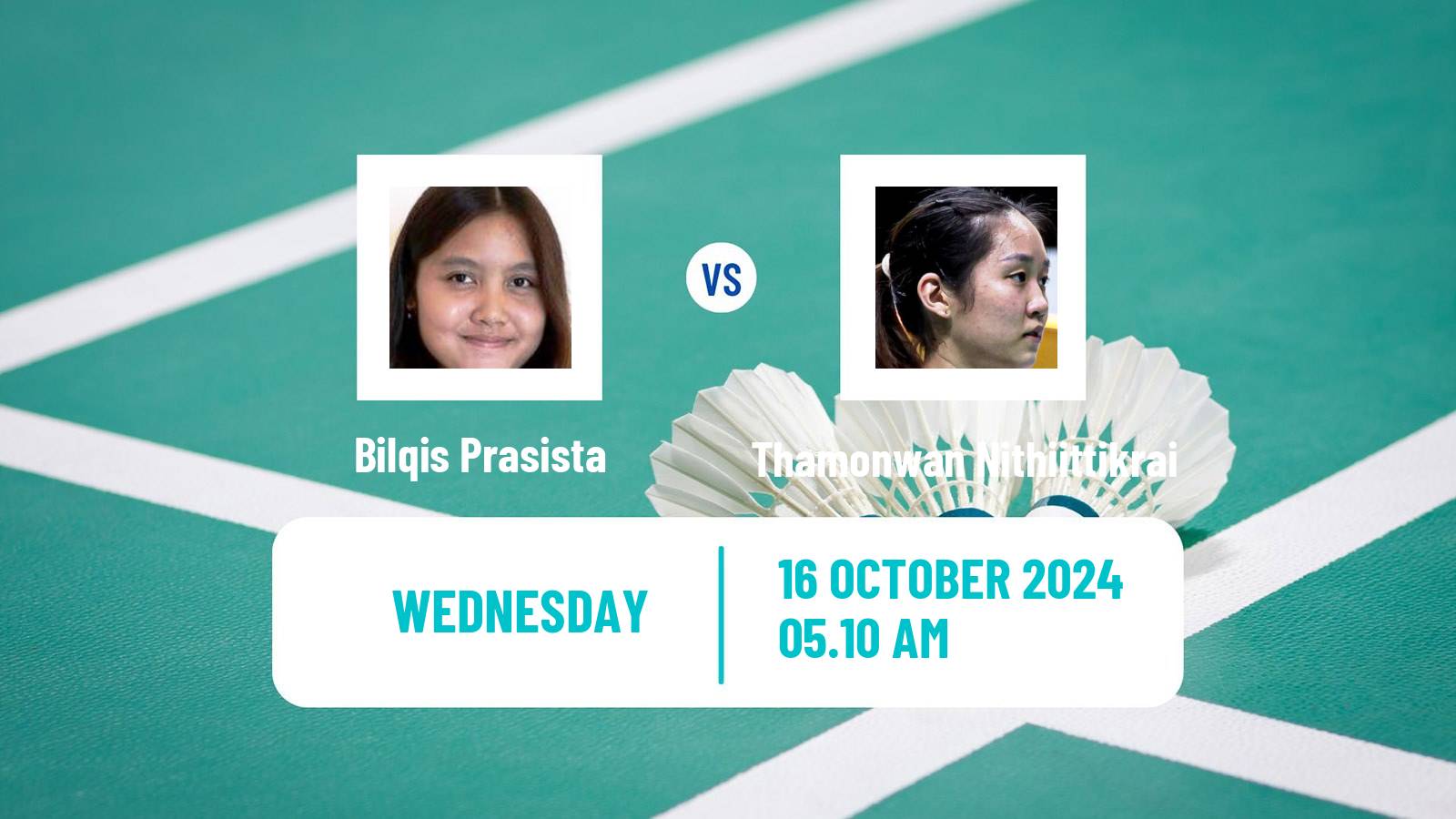 Badminton BWF World Tour Kl Masters Malaysia Super 100 Women Bilqis Prasista - Thamonwan Nithiittikrai