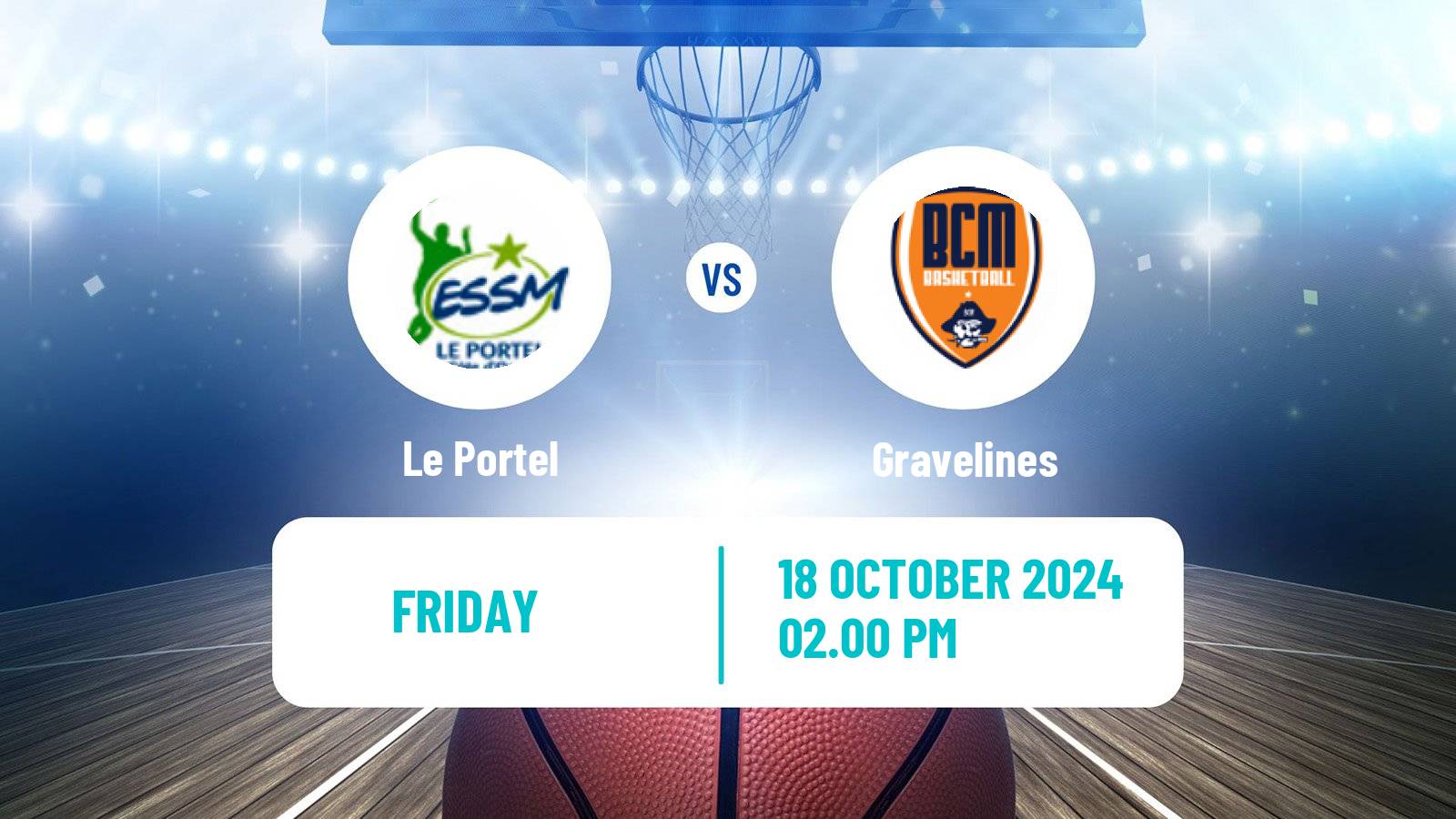 Basketball French LNB Le Portel - Gravelines