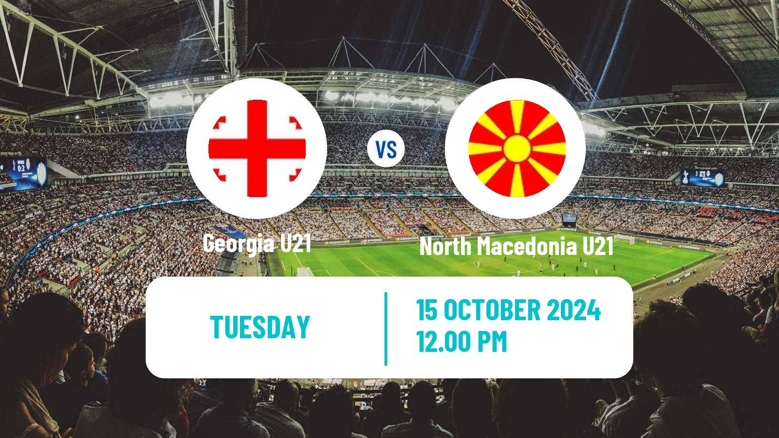 Soccer UEFA Euro U21 Georgia U21 - North Macedonia U21