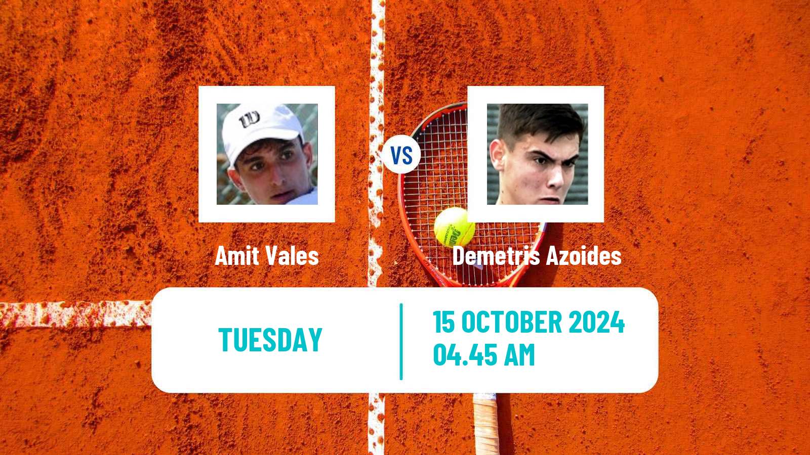 Tennis ITF M15 Heraklion 12 Men Amit Vales - Demetris Azoides