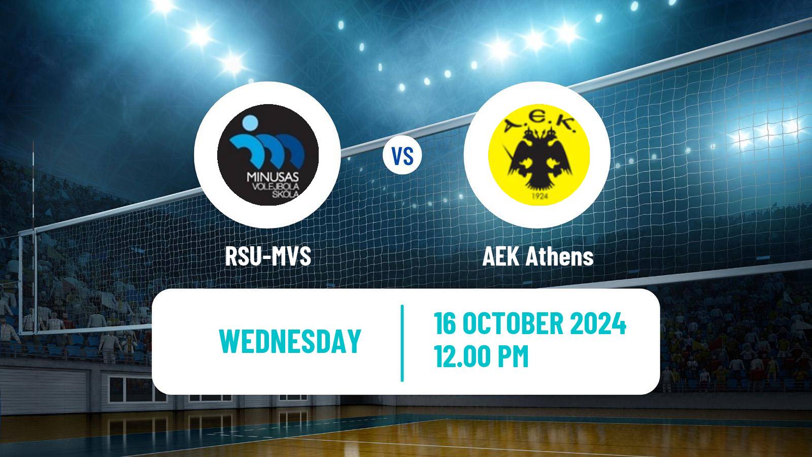 Volleyball CEV Challenge Cup Women RSU-MVS - AEK Athens