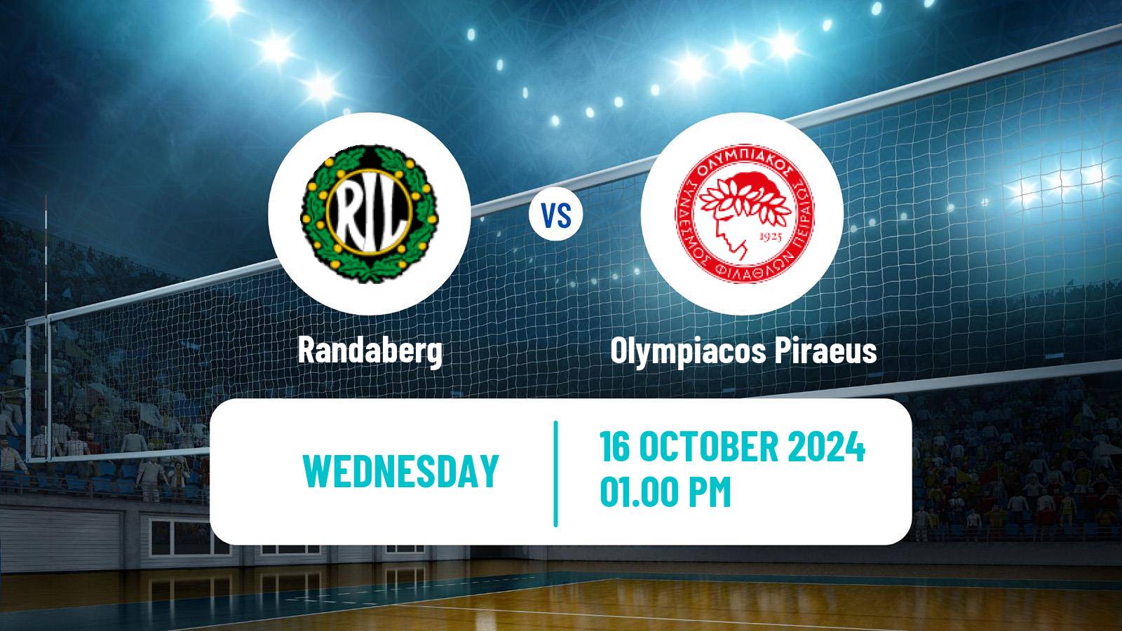 Volleyball CEV Challenge Cup Women Randaberg - Olympiacos Piraeus