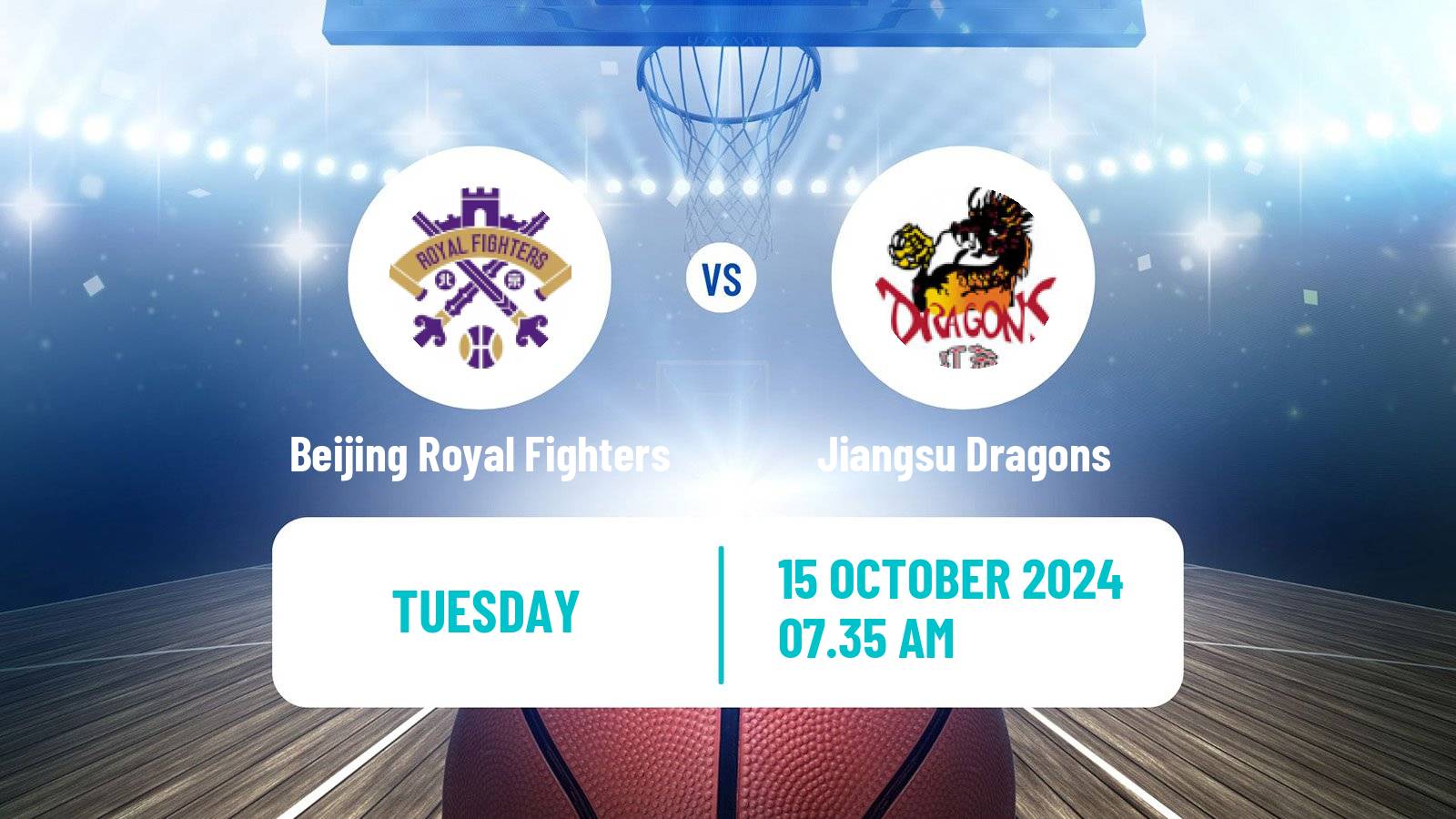 Basketball CBA Beijing Royal Fighters - Jiangsu Dragons