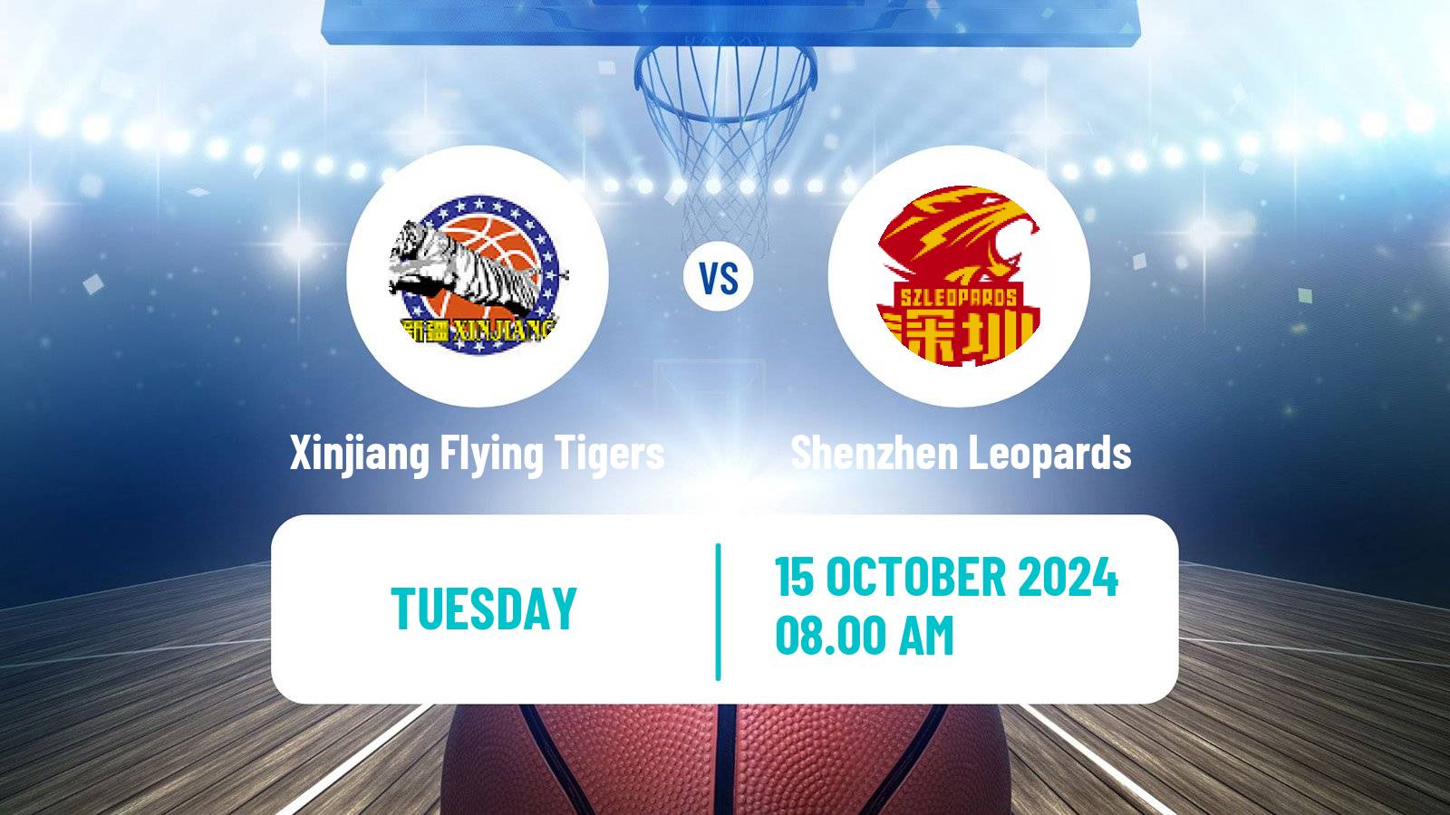 Basketball CBA Xinjiang Flying Tigers - Shenzhen Leopards