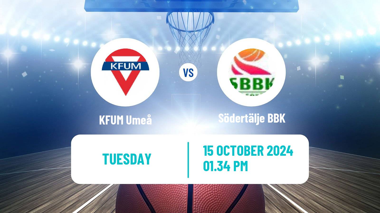 Basketball Swedish Basketligan KFUM Umeå - Södertälje BBK