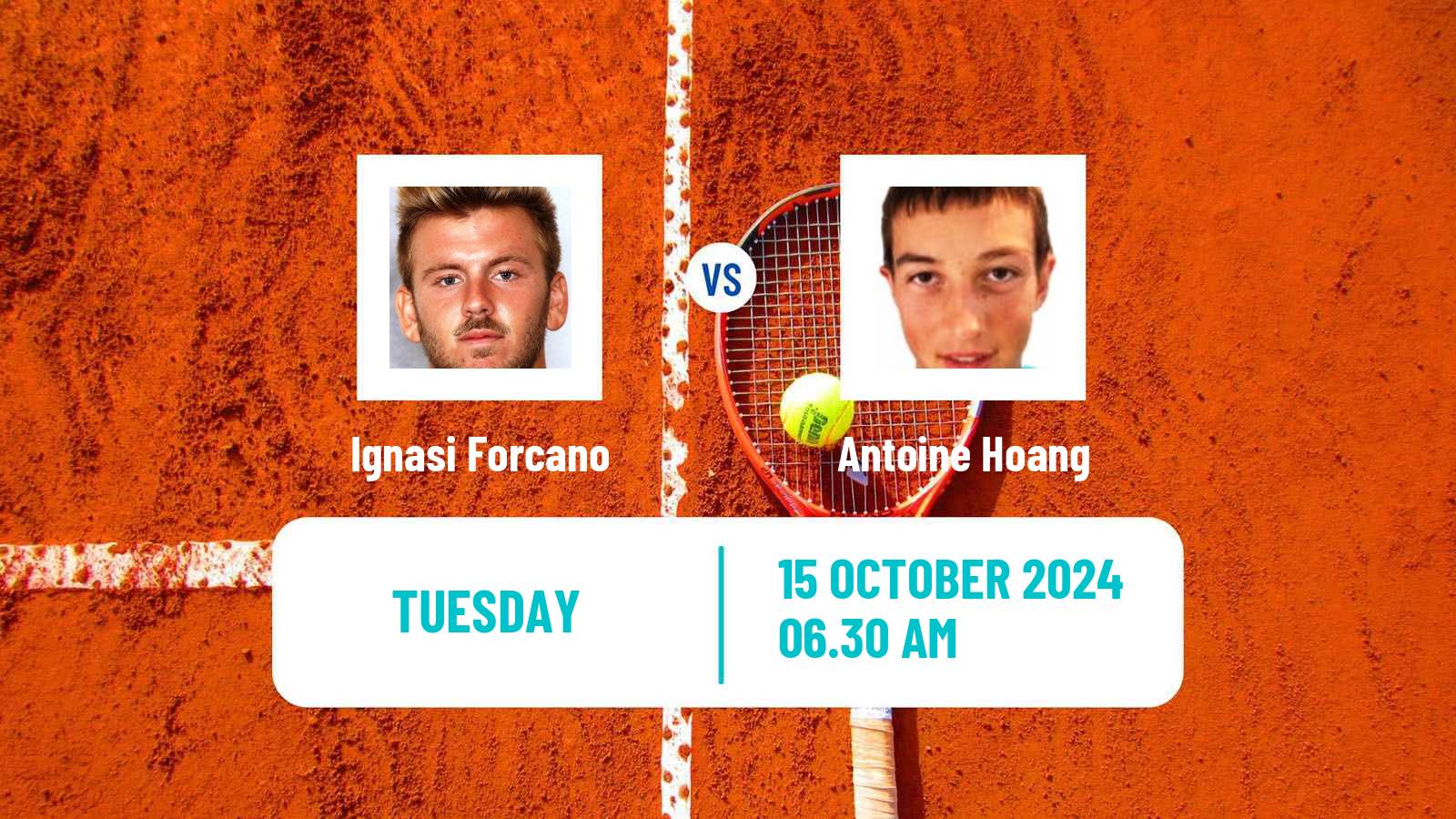 Tennis ITF M15 Villers Les Nancy Men Ignasi Forcano - Antoine Hoang