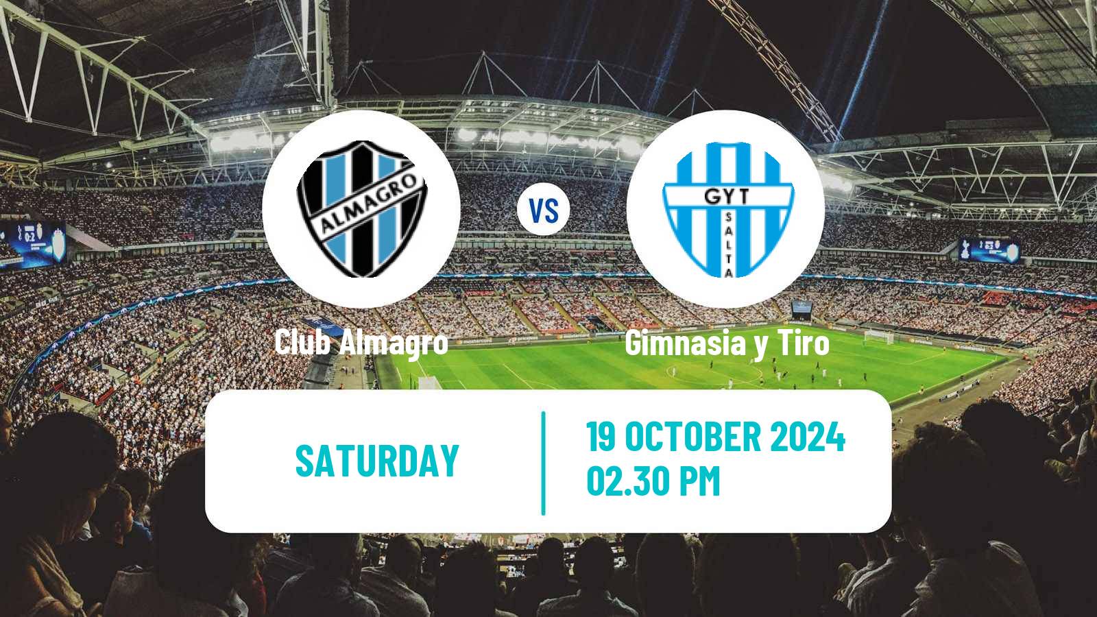 Soccer Argentinian Primera Nacional Club Almagro - Gimnasia y Tiro