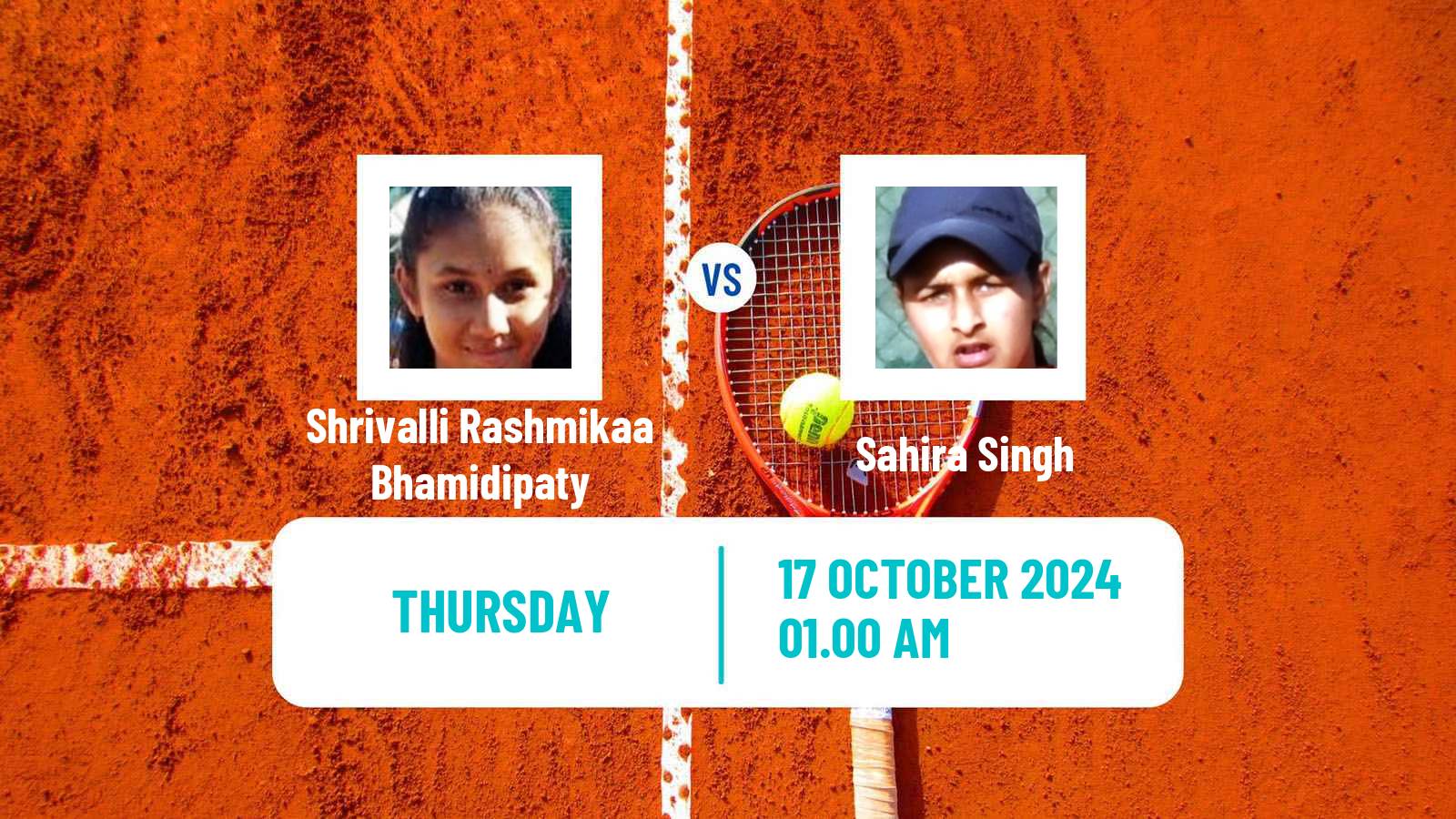 Tennis ITF W15 Bengaluru Women Shrivalli Rashmikaa Bhamidipaty - Sahira Singh