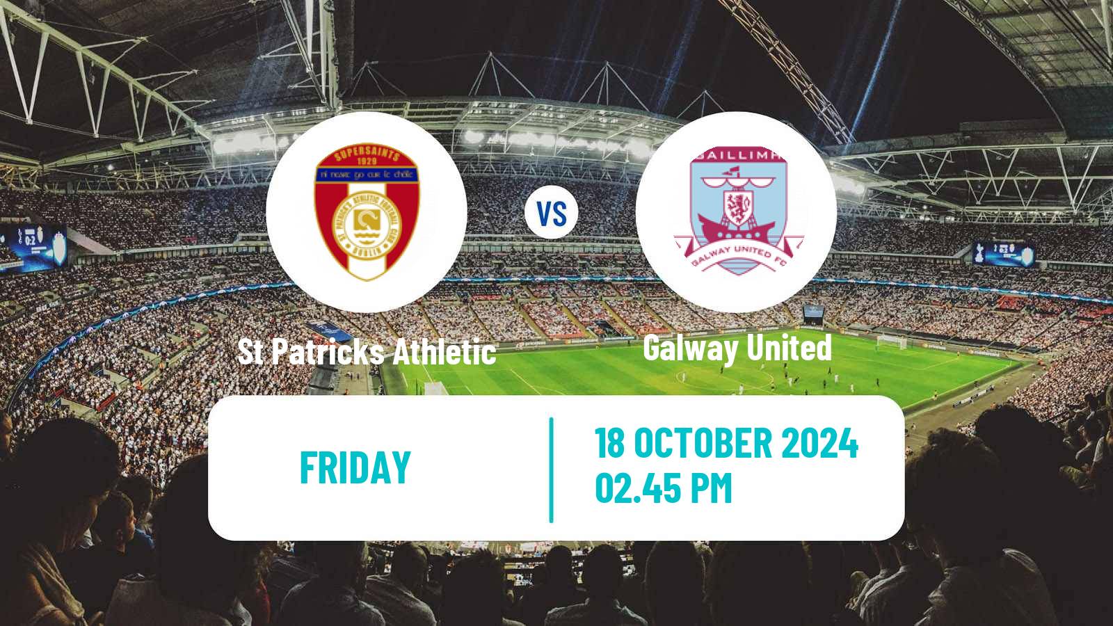 Soccer Irish Premier Division St Patricks Athletic - Galway United