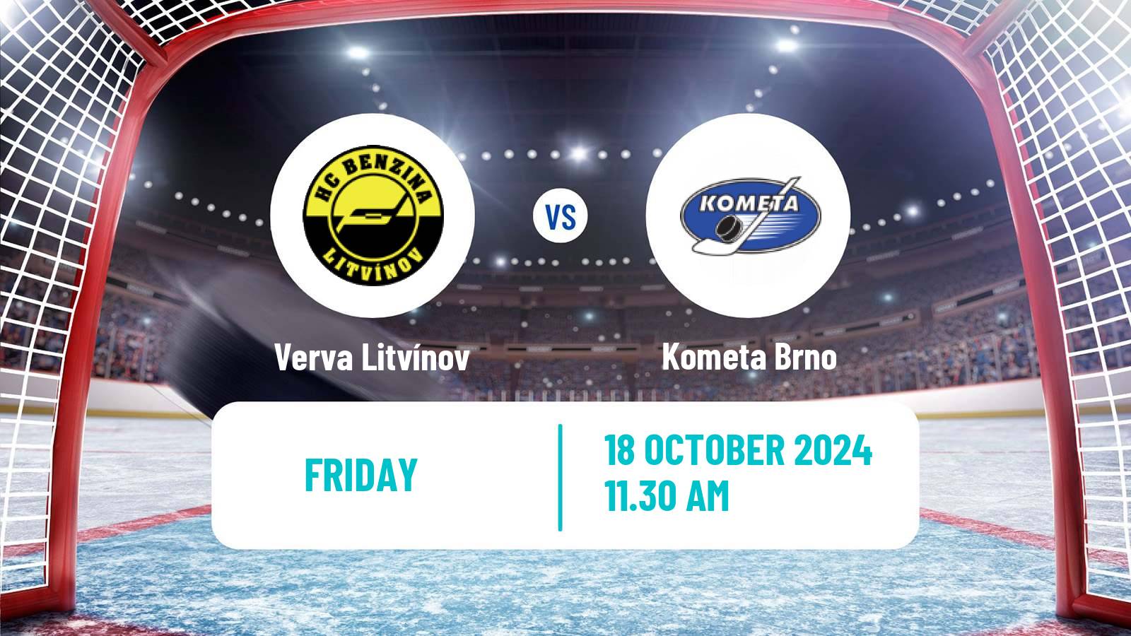 Hockey Czech Extraliga Verva Litvínov - Kometa Brno