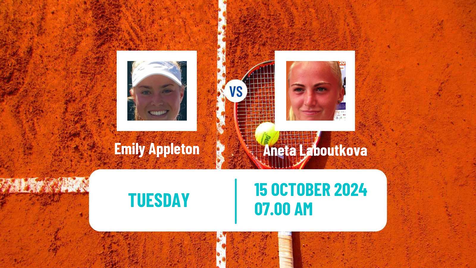 Tennis ITF W100 Shrewsbury Women Emily Appleton - Aneta Laboutkova